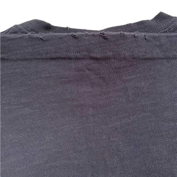 Kith Distressed Heavy Weight Black Cotton Short Sleeve T-Shirt Small Unisex - Picture 5 of 10